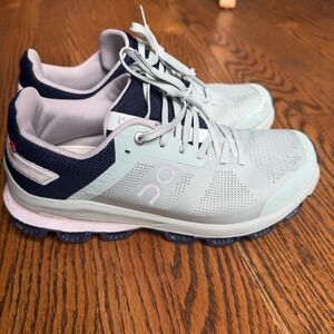 On Running Cloudsurfer 6 Shoes Women Size 8 Mint Green Navy Blue Sneakers